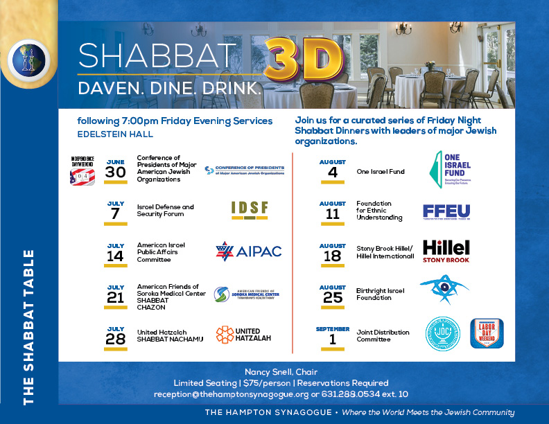 Read more about the article Shabbat Dinners